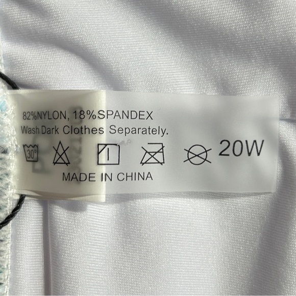 AQUA‎ EVE Tropical Print Swimsuit Bottoms Boy Shorts  sz 20 W Multicolor Stretch - Picture 6 of 8